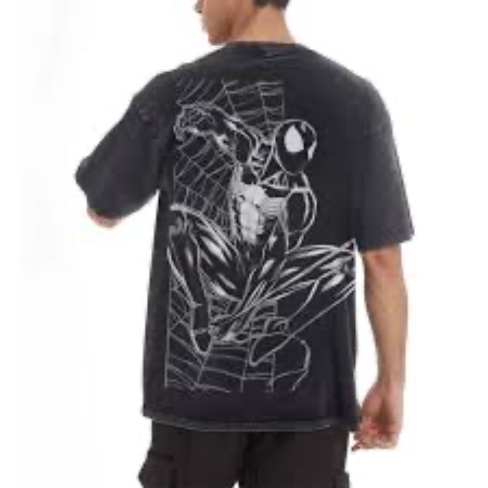 Men's Black Spiderman tee size Medium - Picture 4 of 4